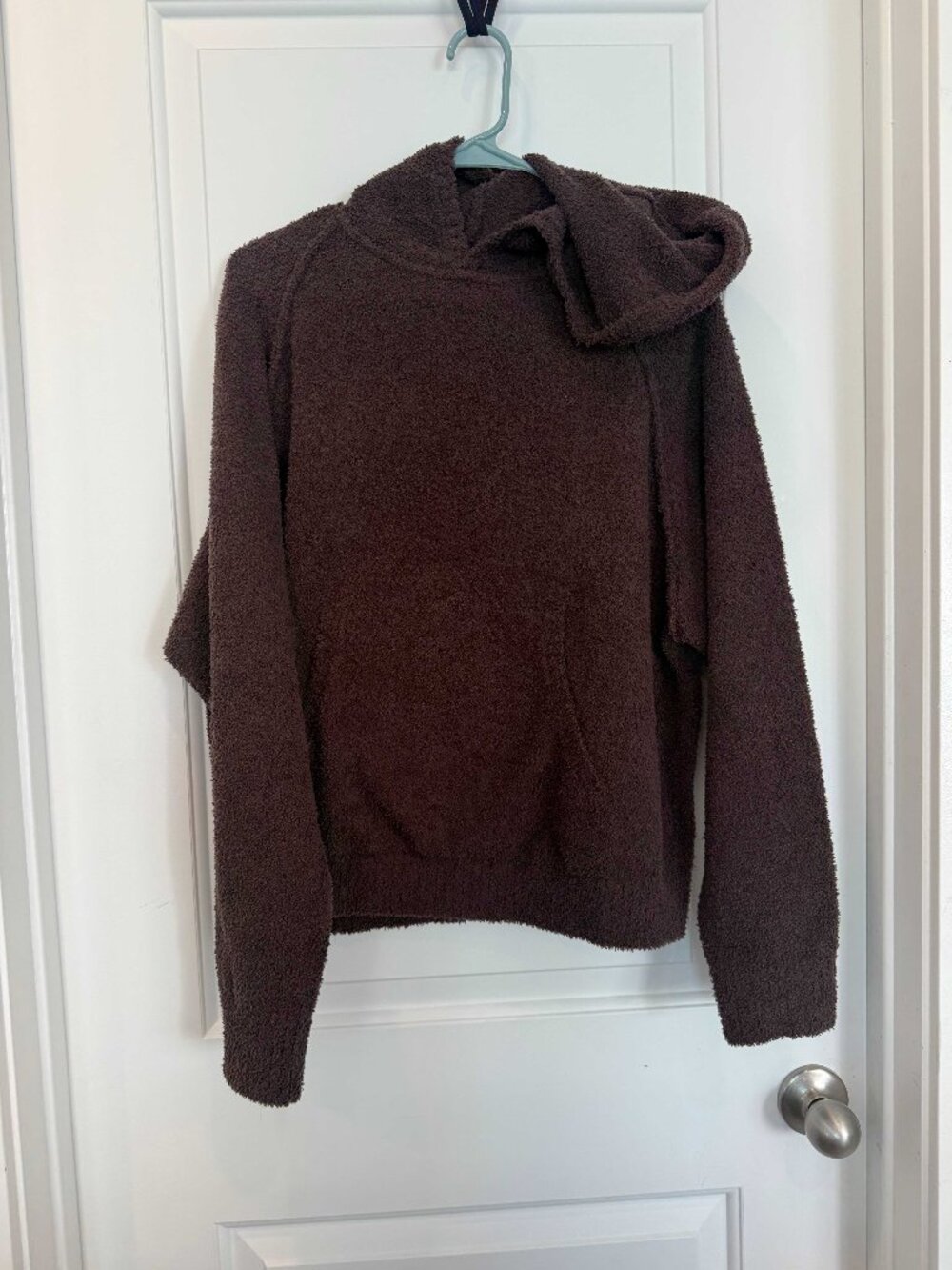 Nuuds Brown Boucle Hoodie & Wide Leg Pants Set Size Small